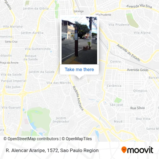 R. Alencar Araripe, 1572 map