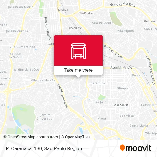 R. Carauacá, 130 map