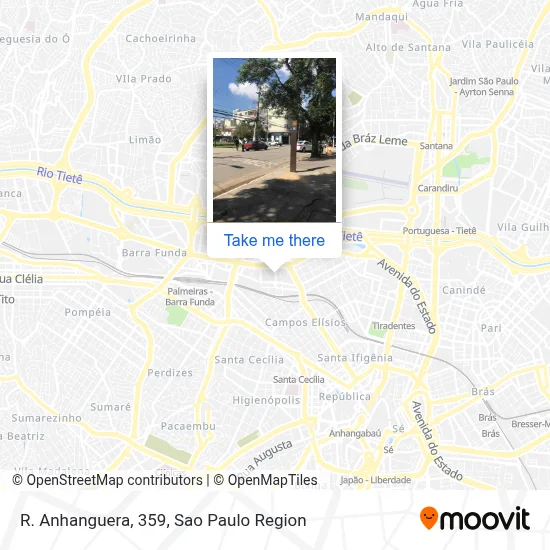 R. Anhanguera, 359 map
