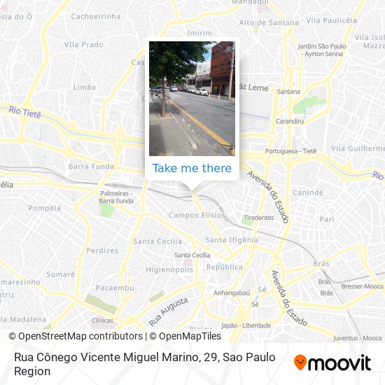 Mapa Rua Cônego Vicente Miguel Marino, 29
