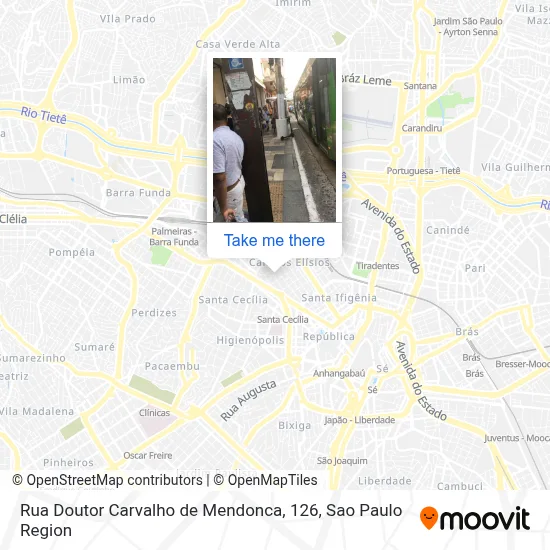 Rua Doutor Carvalho de Mendonca, 126 map
