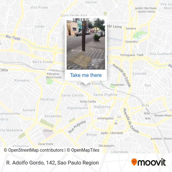 R. Adolfo Gordo, 142 map