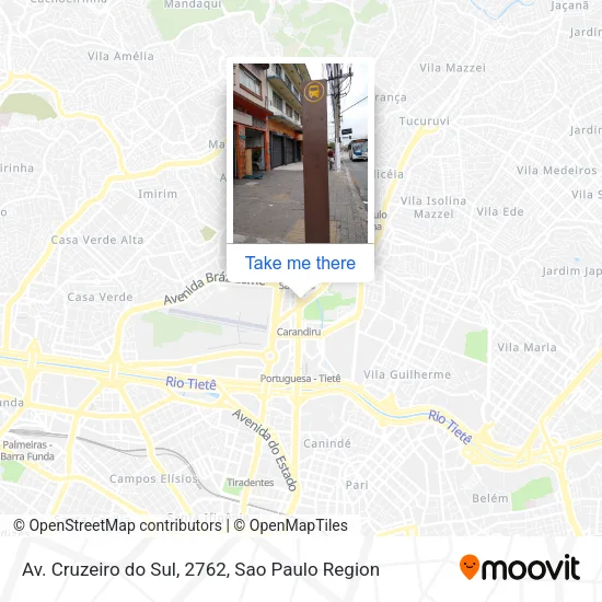 Av. Cruzeiro do Sul, 2762 map