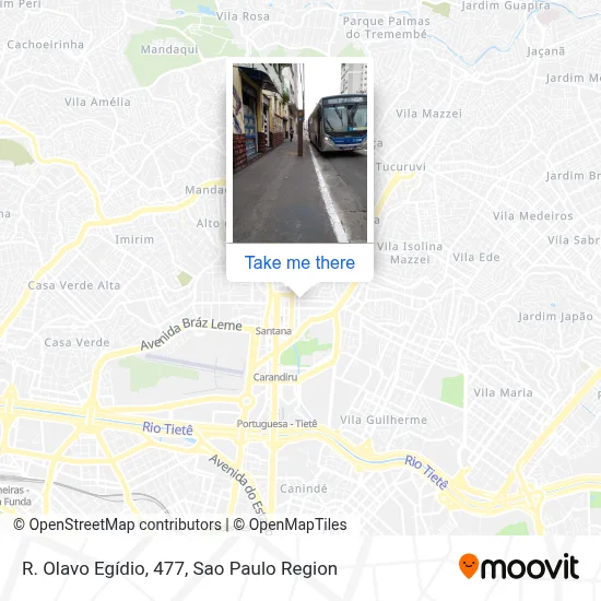 R. Olavo Egídio, 477 map