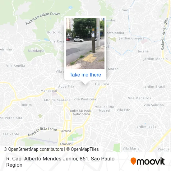 R. Cap. Alberto Mendes Júnior, 851 map