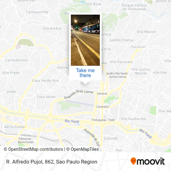 R. Alfredo Pujol, 862 map