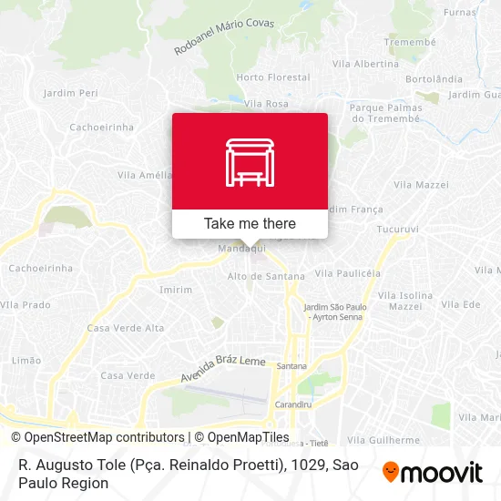 R. Augusto Tole (Pça. Reinaldo Proetti), 1029 map