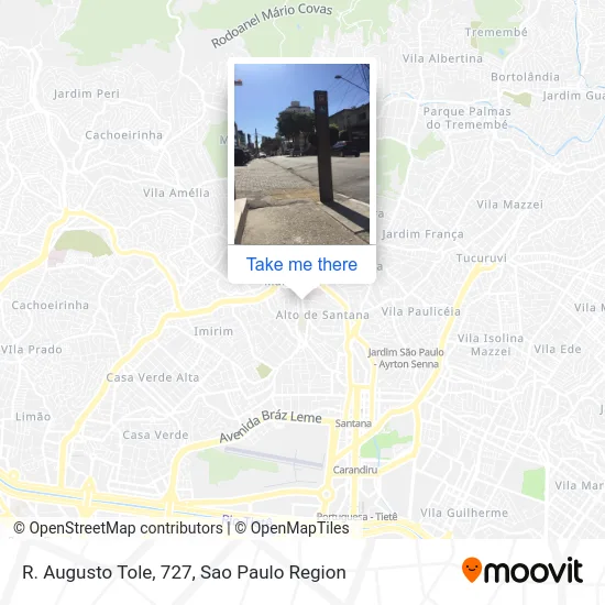 R. Augusto Tole, 727 map