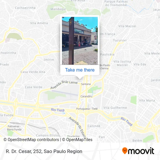 R. Dr. Cesar, 252 map