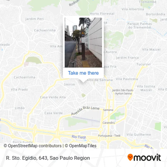 R. Sto. Egídio, 643 map