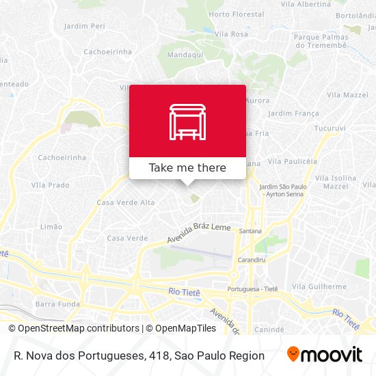 R. Nova dos Portugueses, 418 map