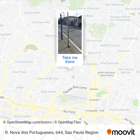 R. Nova dos Portugueses, 644 map