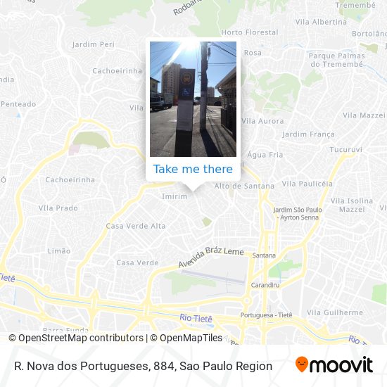 R. Nova dos Portugueses, 884 map
