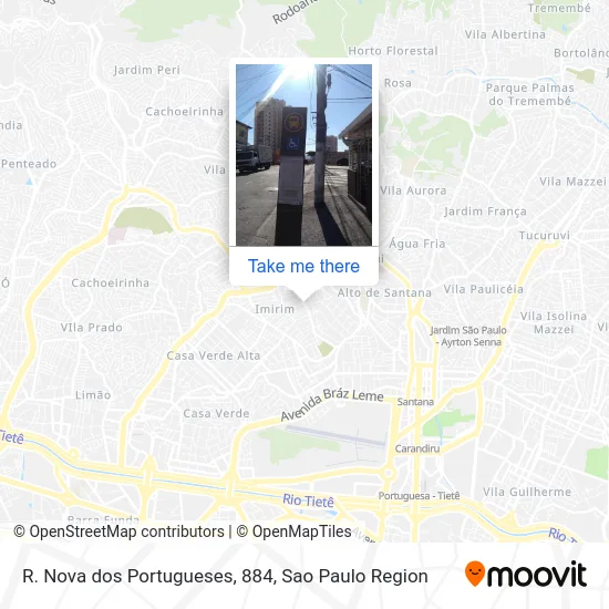 R. Nova dos Portugueses, 884 map