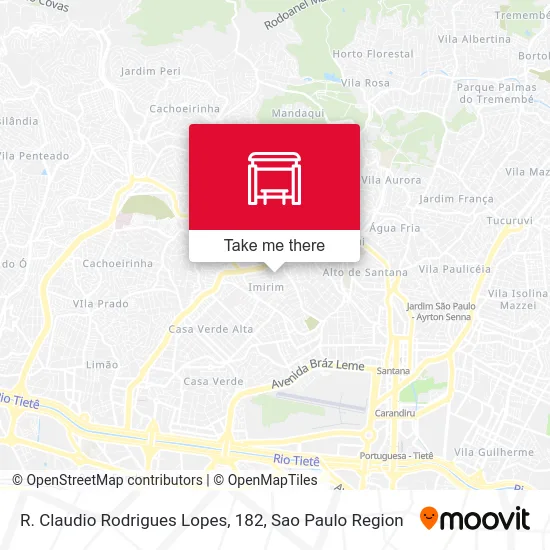 R. Claudio Rodrigues Lopes, 182 map