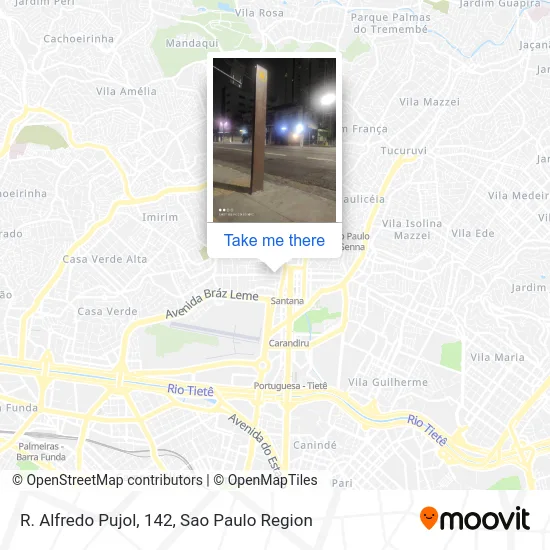 R. Alfredo Pujol, 142 map