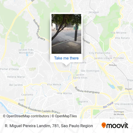 R. Miguel Pereira Landim, 781 map