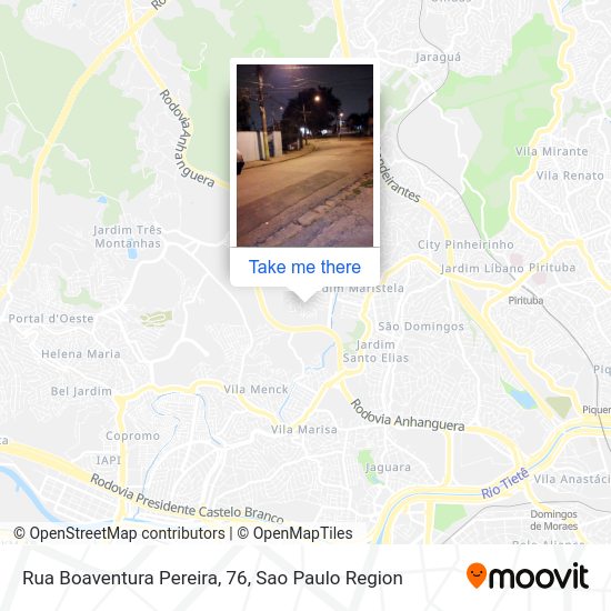 Rua Boaventura Pereira, 76 map