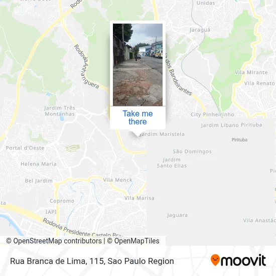 Rua Branca de Lima, 115 map