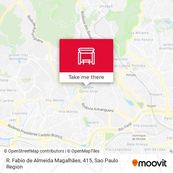 R. Fabio de Almeida Magalhães, 415 map