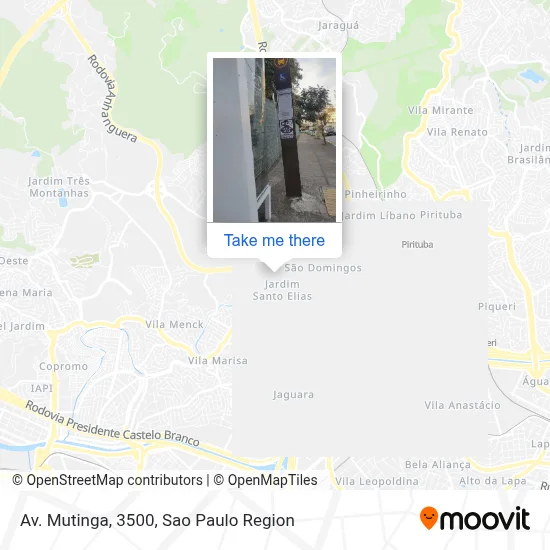Av. Mutinga, 3500 map