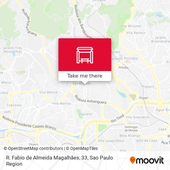 R. Fabio de Almeida Magalhães, 33 map