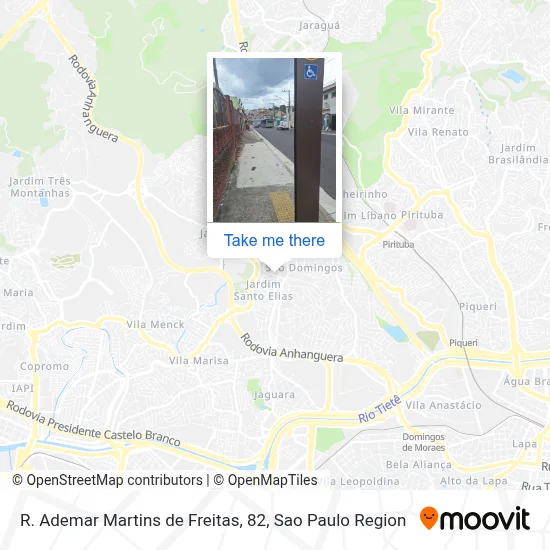 R. Ademar Martins de Freitas, 82 map