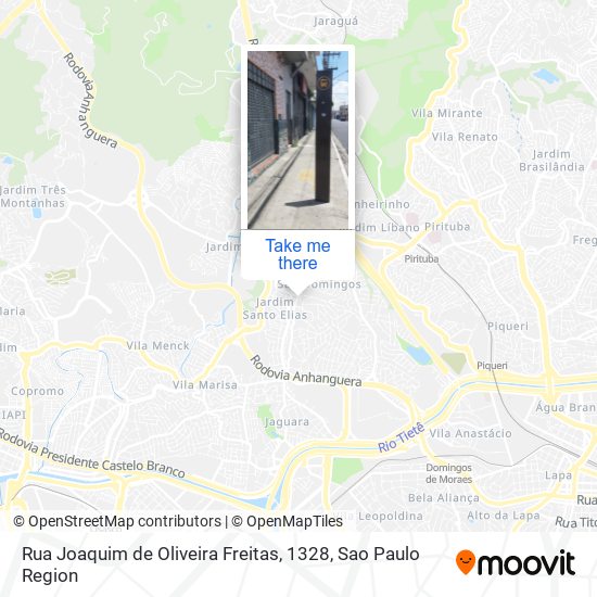 Rua Joaquim de Oliveira Freitas, 1328 map