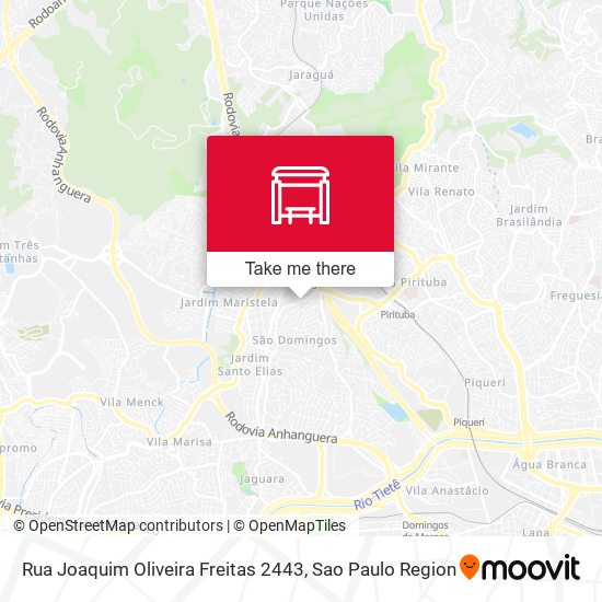 Mapa Rua Joaquim Oliveira Freitas 2443