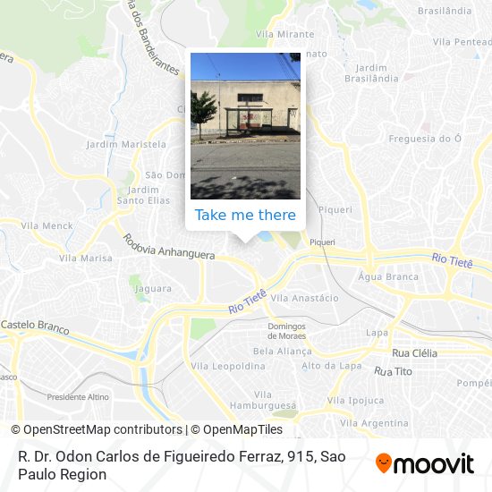 R. Dr. Odon Carlos de Figueiredo Ferraz, 915 map