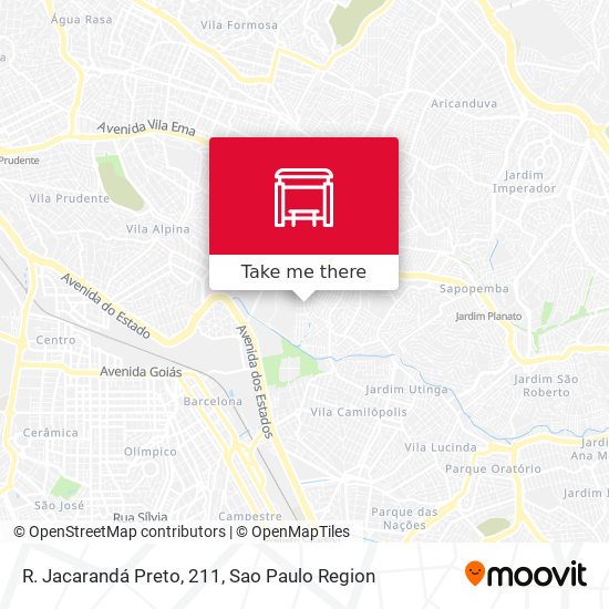 R. Jacarandá Preto, 211 map