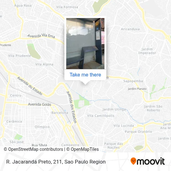 R. Jacarandá Preto, 211 map