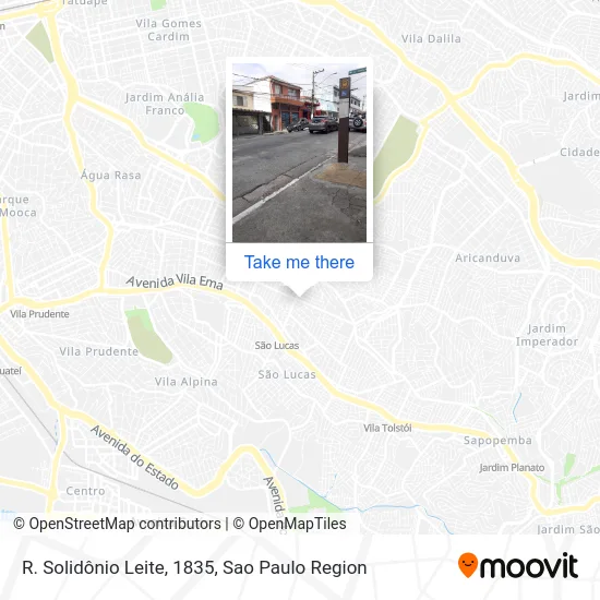 R. Solidônio Leite, 1835 map