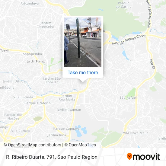 R. Ribeiro Duarte, 791 map
