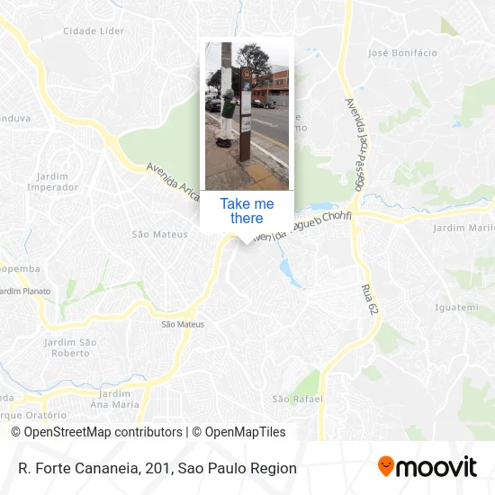 R. Forte Cananeia, 201 map