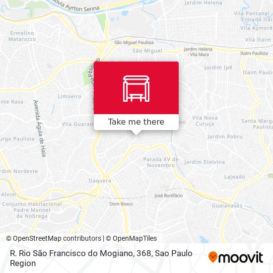 R. Rio São Francisco do Mogiano, 368 map