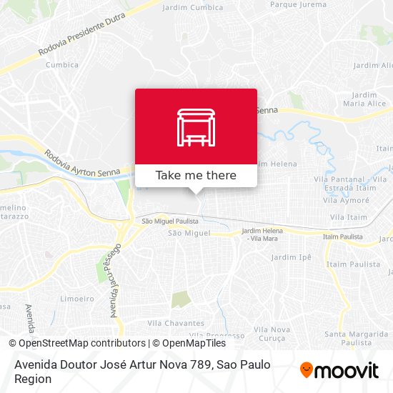 Avenida Doutor José Artur Nova 789 map