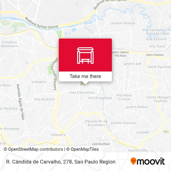 R. Cândida de Carvalho, 278 map