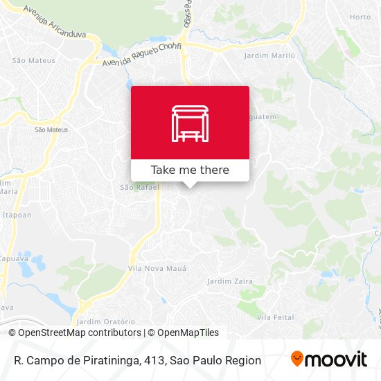 R. Campo de Piratininga, 413 map