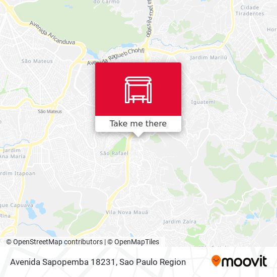 Avenida Sapopemba 18231 map