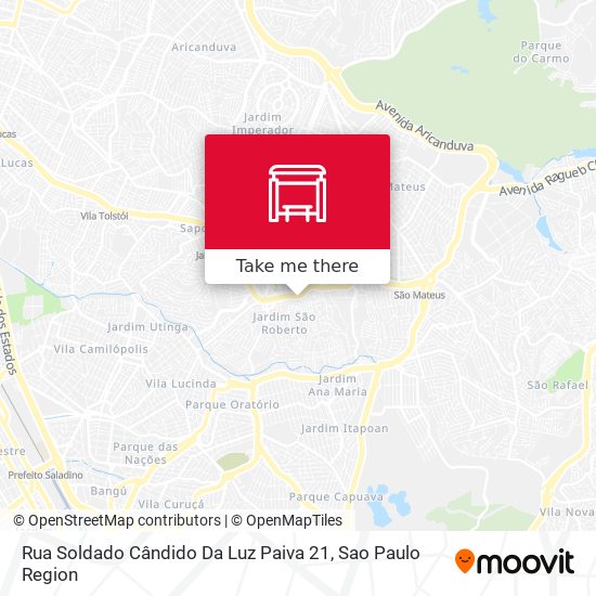Rua Soldado Cândido Da Luz Paiva 21 map