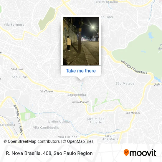 R. Nova Brasília, 408 map