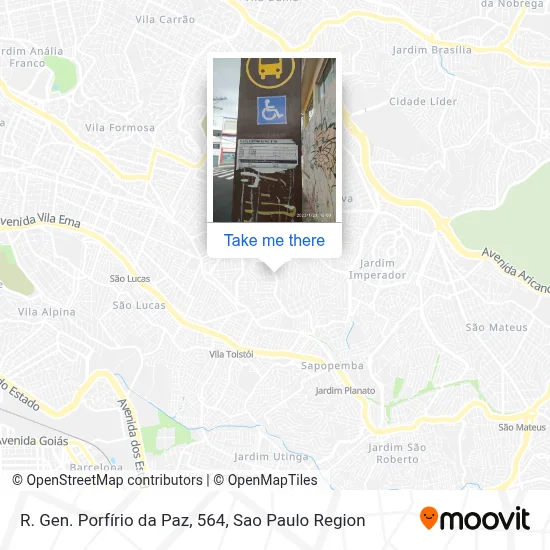 R. Gen. Porfírio da Paz, 564 map