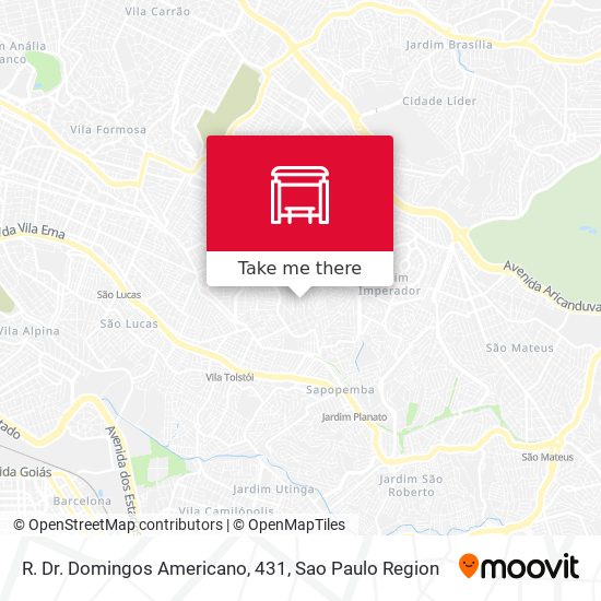 R. Dr. Domingos Americano, 431 map