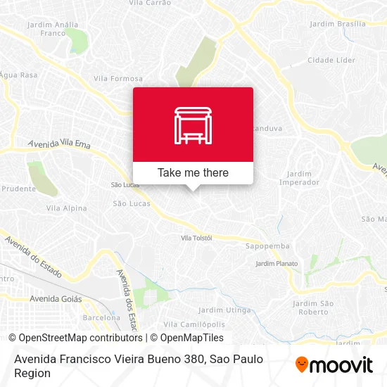 Avenida Francisco Vieira Bueno 380 map