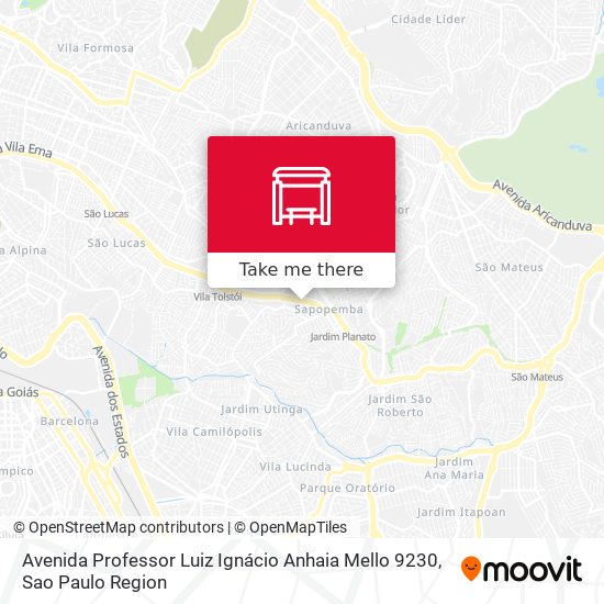 Avenida Professor Luiz Ignácio Anhaia Mello 9230 map