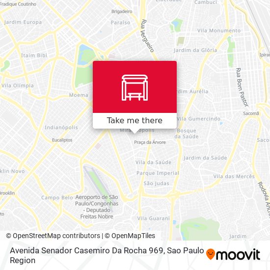 Avenida Senador Casemiro Da Rocha 969 map