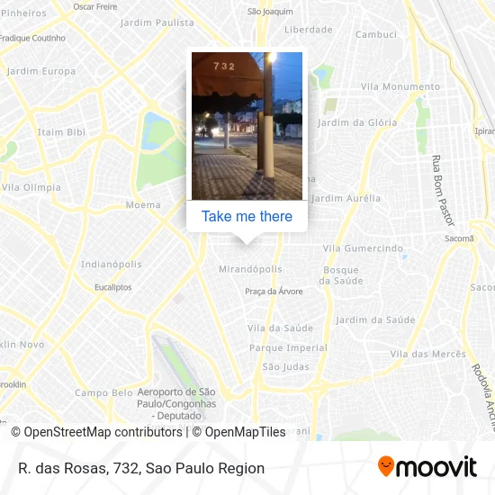 R. das Rosas, 732 map