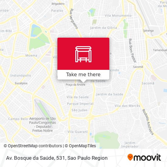 Av. Bosque da Saúde, 531 map