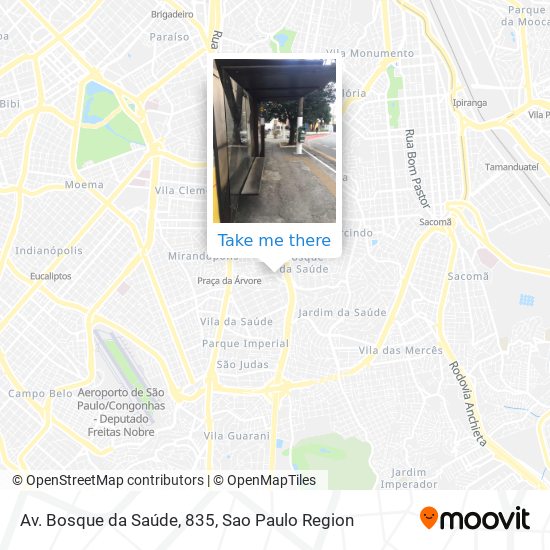 Av. Bosque da Saúde, 835 map